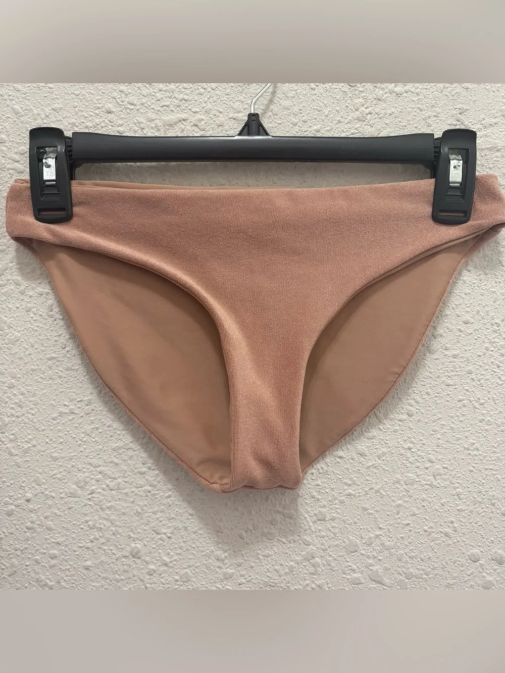 Jade Swim Terry Bikini Set in Nude Brown Top-M Bottoms-Small
